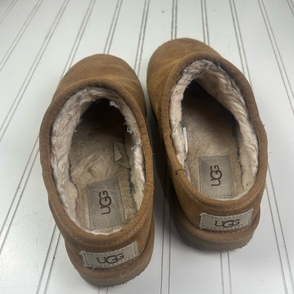 UGG Tan Cognac Suede Slip-On Shoes Loafers Women’s Size 7 - Picture 5 of 10